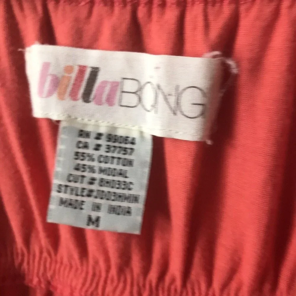 Billabong Girls M‎ coral midi sundress empire style summer beach pool